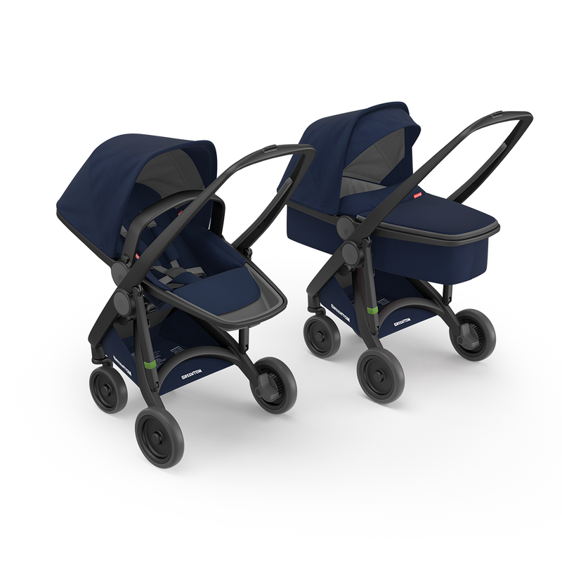 Greentom 2-in-1 – Nachhaltiger Kombikinderwagen | Babywanne & Wendesitz | Refurbished