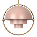 B-Ware Gubi Hängeleuchte Pendelleuchte Multi Lite Rosé Messing Stahl Design Weisdorf