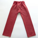 kronjuwel Kinderhose Leinenhose Größe 128/134 himbeerrot Upcycling