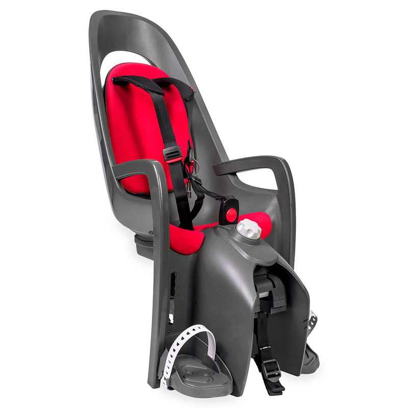 Hamax Caress Fahrrad Kindersitz Sitz Fahrradsitz Gepäckträgermontage Grau Rot  B-Ware - 7029775531130