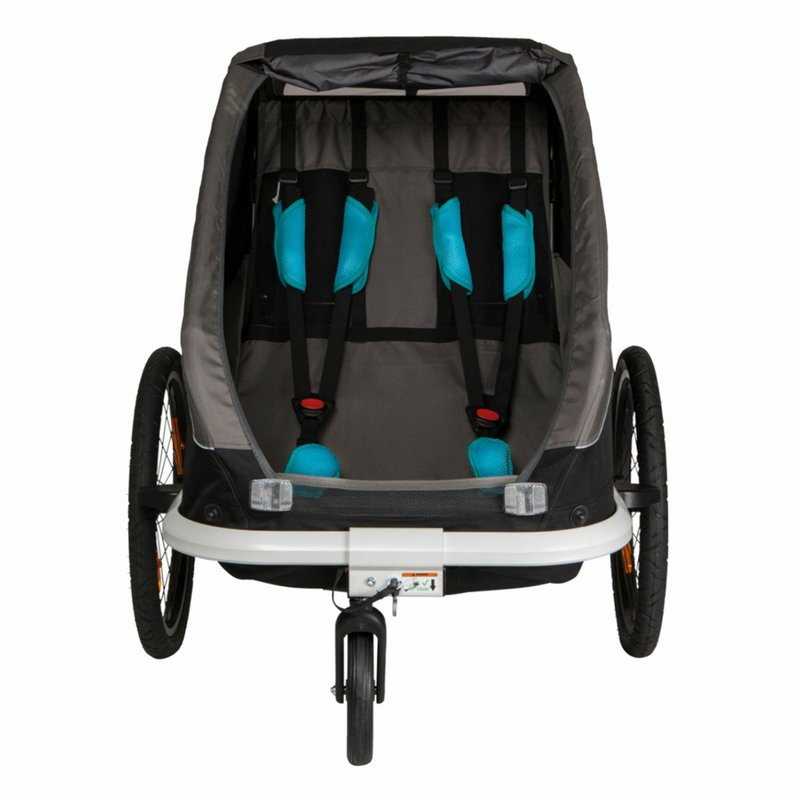 Hamax Traveller Fahrradanhänger Kinderfahrradanhänger Anhänger Rad Black Grey B-Ware