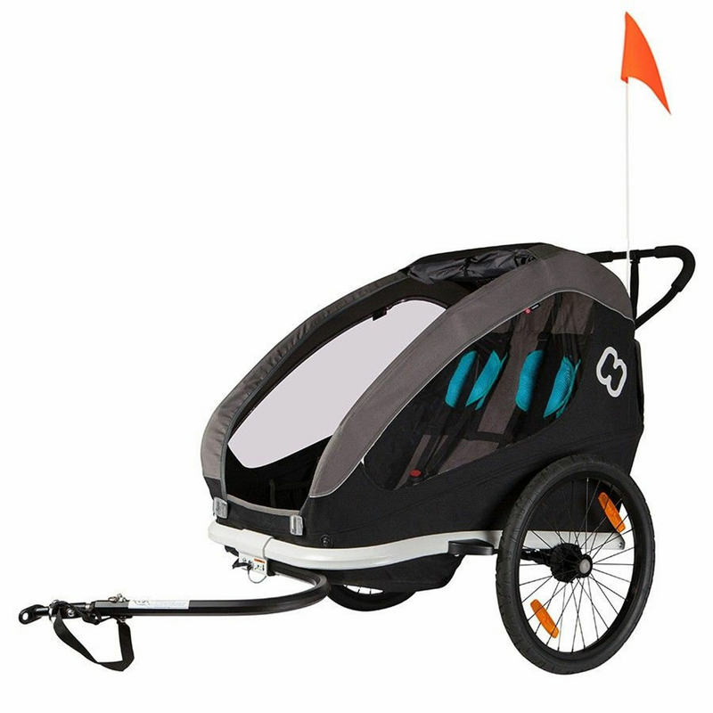 Hamax Traveller Fahrradanhänger Kinderfahrradanhänger Anhänger Rad Black Grey B-Ware