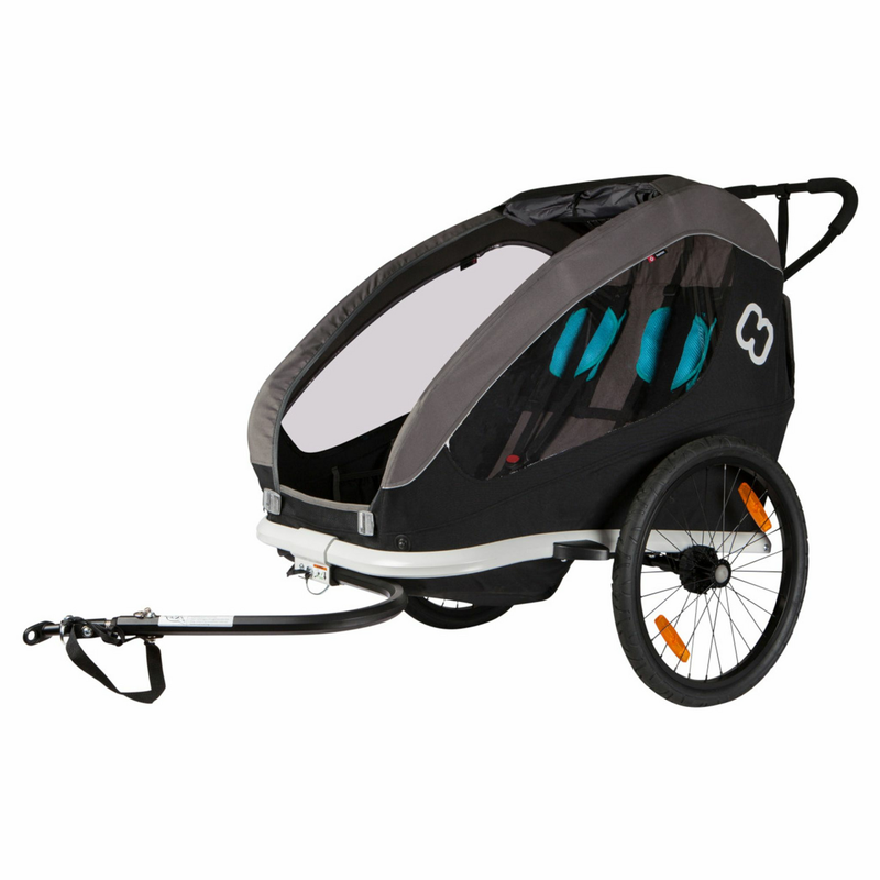 Hamax Traveller Fahrradanhänger Kinderfahrradanhänger Anhänger Rad Black Grey B-Ware