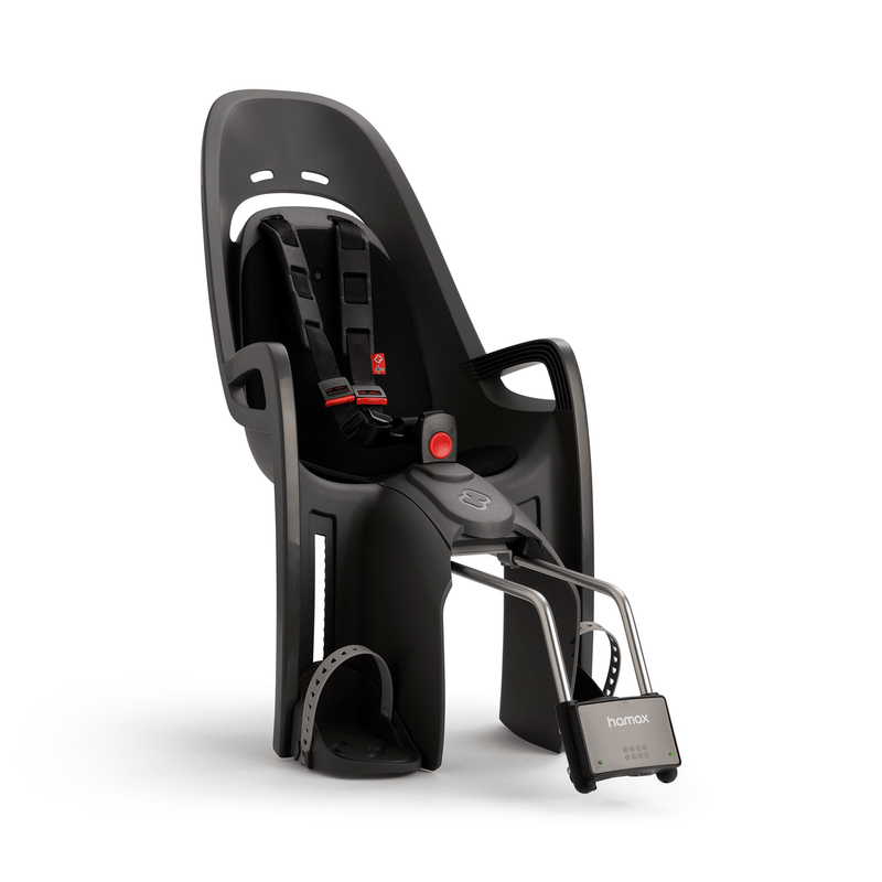 Hamax Zenith Fahrradsitz Kindersitz Fahrrad Grau Schwarz Verstellbar Sitz  B-Ware - 7029775530447
