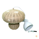 Allie Hängeleuchte Lampe Rattan Pilzform Naturbraun Deckenleuchte Wohnraum B-Ware