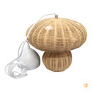 Allie Hängeleuchte Lampe Rattan Pilzform Naturbraun Deckenleuchte Wohnraum B-Ware