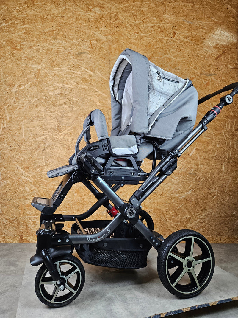 Hartan - Topline s Kombikinderwagen (babywanne und Sportsitz) - Grau in Gutem Zustand am Besten Kinderwagen 13