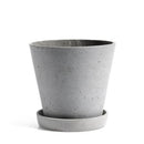 B-Ware Hay Blumentopf übertopf Blumentopf Mit Untersetzer Grau Polystone Groß