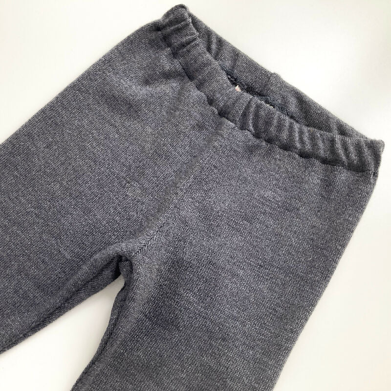 kronjuwel Merinowollhose / Leggings Größe 104 grau Upcycling