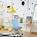 Hjh Office Kinderschreibtischstuhl Drehstuhl Blau Netzstoff Kiddy Net I B-Ware