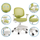 B-Ware Hjh Office Kinderstuhl Kinderdrehstuhl Kid Ergo Höhenverstellbar Netzstoff Grün