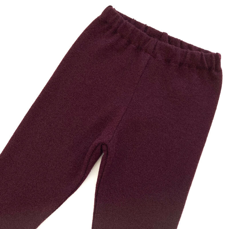 kronjuwel Wollhose / Leggings Größe 104/110 weinrot Upcycling