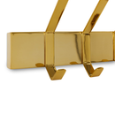 H Kliving Wandgarderobe Garderobenleiste Flurgarderobe Messing L 70cm Stahl B-Ware - 8718921058711