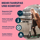 B-Ware Hudora Big Wheel 205 Tretroller Scooter Aluminium Magenta Silber Höhenverstellbar