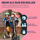 B-Ware Hudora Big Wheel 205 Tretroller Scooter Aluminium Magenta Silber Höhenverstellbar