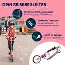 B-Ware Hudora Big Wheel 205 Tretroller Scooter Aluminium Magenta Silber Höhenverstellbar