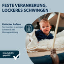 B-Ware Hudora Nestschaukel Schaukel Lounge Blau 90cm Kinder Tellerschaukel Outdoor