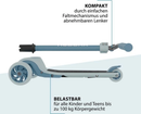 Hudora Tri Scooter Roller Kinderfahrzeug Kinderroller Blue Klappmechanismus B-Ware - 4005998858981