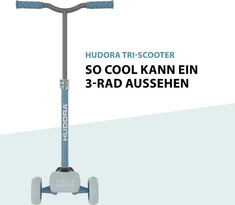 Hudora Tri Scooter Roller Kinderfahrzeug Kinderroller Blue Klappmechanismus B-Ware - 4005998858981