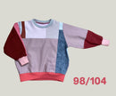 Upcycling PatchworkPullover für Kinder 98/104