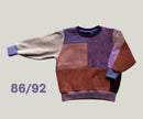 Upcycling PatchworkPullover für Kinder 86/92