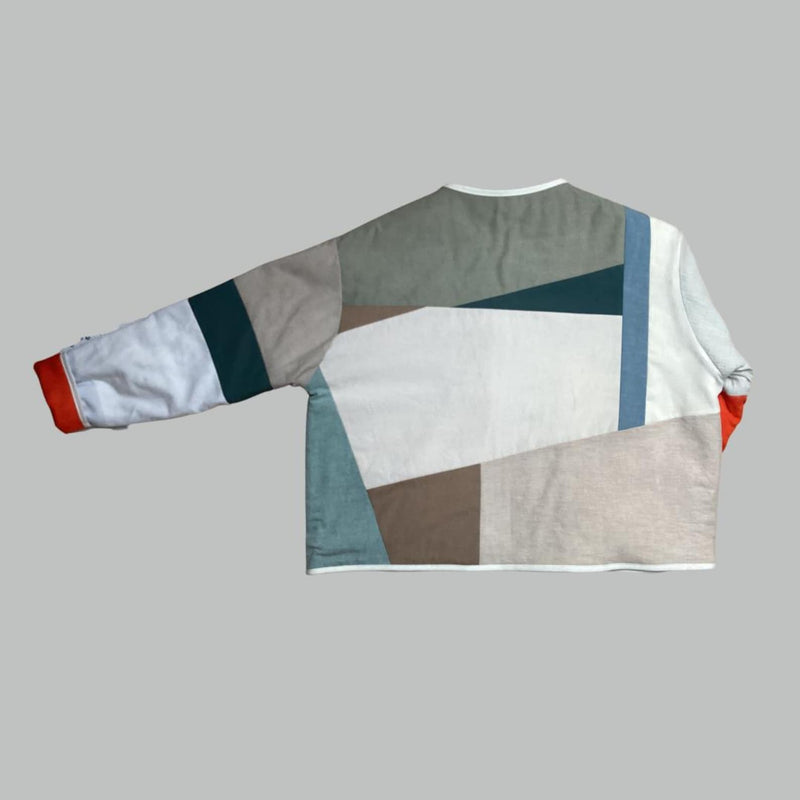 Upcycling PatchworkSteppJacke zum Wenden