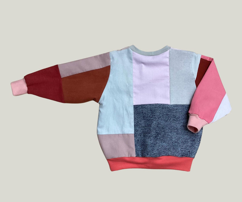 Upcycling PatchworkPullover für Kinder