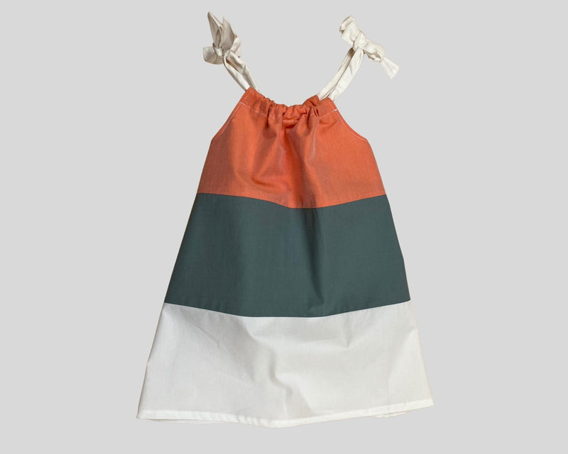 Upcycling SommerKleid aus Baumwollhemden 98/104