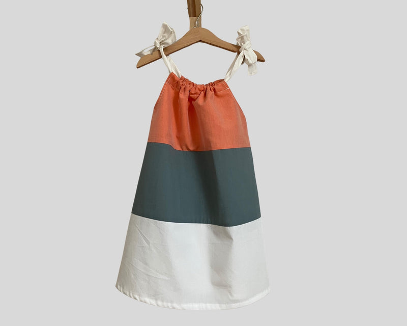 Upcycling SommerKleid aus Baumwollhemden 98/104