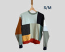 Upcycling PatchworkPullover für Frauen S/M