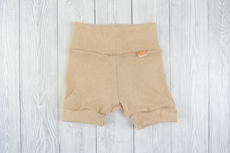 Wolle-Seide Kurze Hose Shorts für Babys Upcycling aus Pullover Größe 62/68 - Jawoll Baby