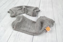 Tragestulpen Beinstulpen Babylegs in Grau Upcycling aus Wolle natürlicher Sonnenschutz im Sommer für Babys und Kleinkinder in der Trage - Jawoll Baby