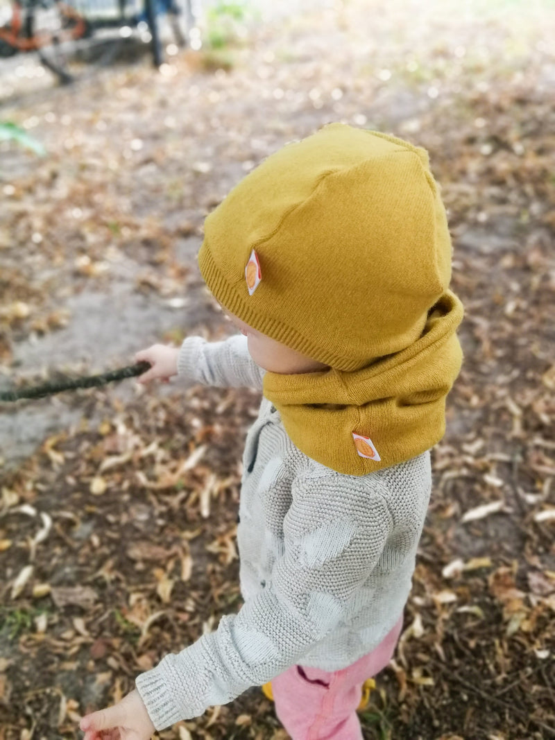 Loop tube scarf for babies and children in desired color made of upcycled wool or cashmere