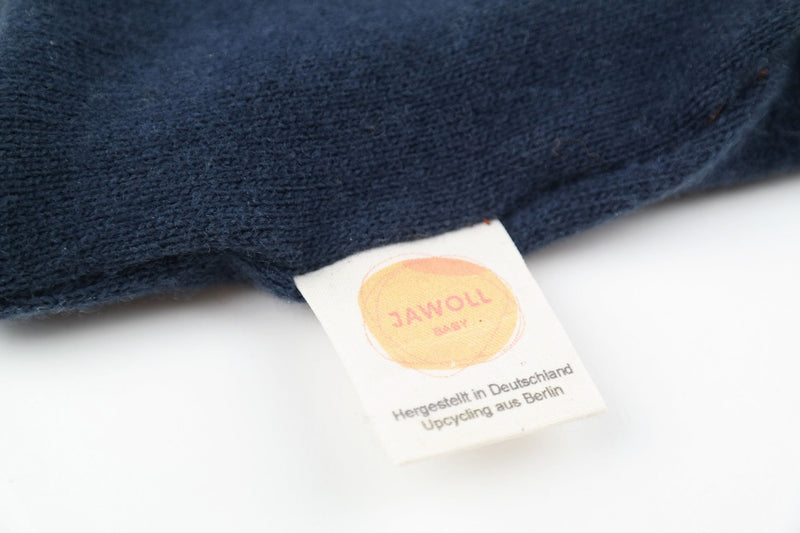 Loop für Babys aus Upcycling Merinowolle in Dunkelblau - Jawoll Baby