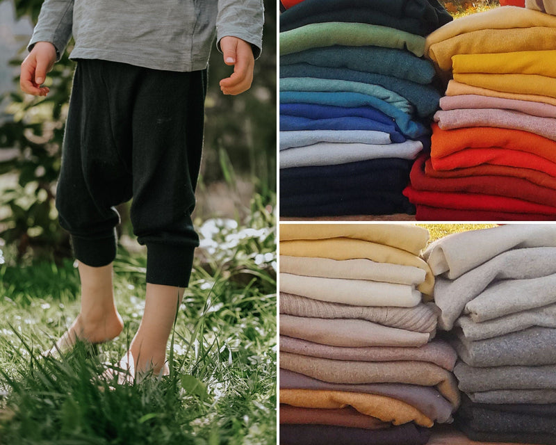 Knickerbocker-Hose für Babys und Kleinkinder aus Upcycling Wolle in der Farbe deiner Wahl