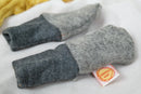 Handschuhe für Babys aus Upcycling Wolle in Grau - Jawoll Baby