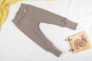 Mitwachs-Hose für Babys 74/80 aus Upcycling-Wolle in Sand Beige - Jawoll Baby