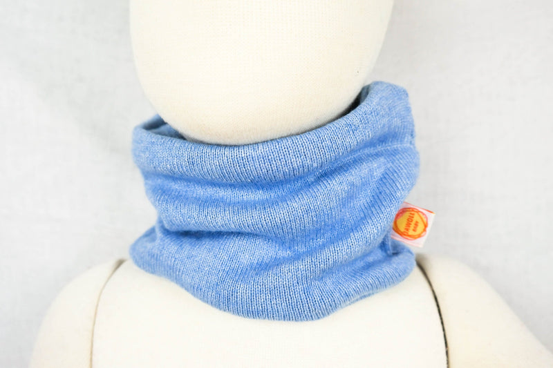 Loop for babies made of upcycled silk &amp; cashmere in light blue