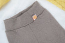 Mitwachs-Hose für Babys 74/80 aus Upcycling-Wolle in Sand Beige - Jawoll Baby
