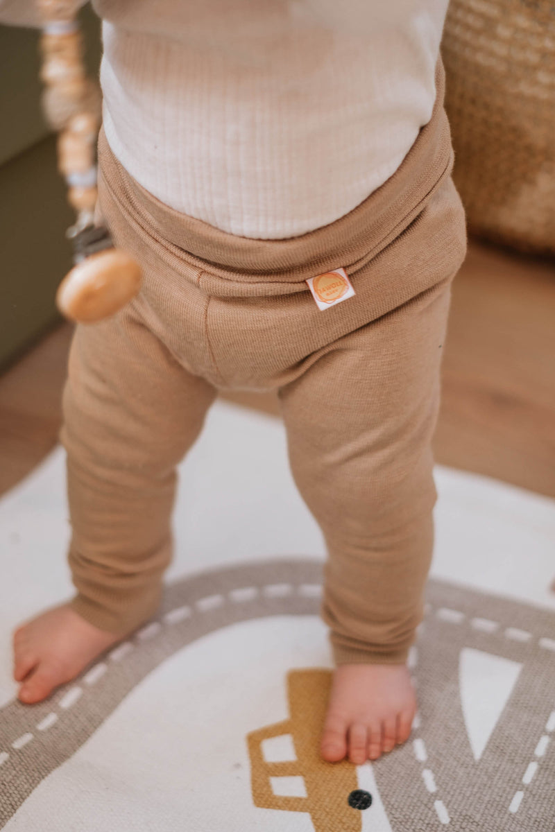 Mitwachs-Hose für Babys 50/56 aus Upcycling Kaschmir in Mintgrün - Jawoll Baby