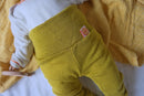 Mitwachs-Hose für Babys 50/56 aus Upcycling Merino-Wolle in Kiwigrün