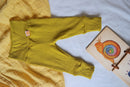 Mitwachs-Hose für Babys 50/56 aus Upcycling Merino-Wolle in Kiwigrün