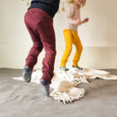 Splitpants für Kleinkinder 98/104 zum Windelfrei Abhalten und Trocken werden aus 100 % Upcycling-Wolle in Weinrot - Jawoll Baby