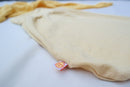 Leichter Sommer-Strampelsack Schlafsack für Babys 0-6 Monate aus Upcycling Wolle in Pastellgelb