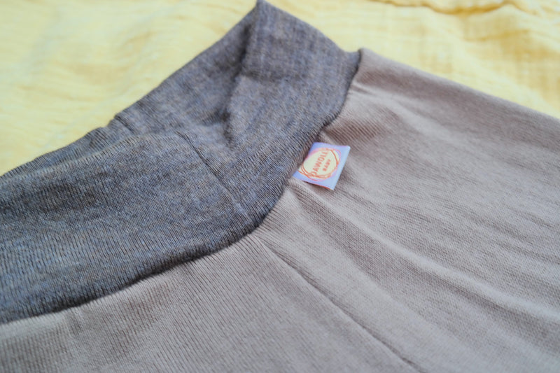 Leggings Kleinkinder 98/104 aus 100% Upcycling Wolle in Karamell-Braun - Jawoll Baby