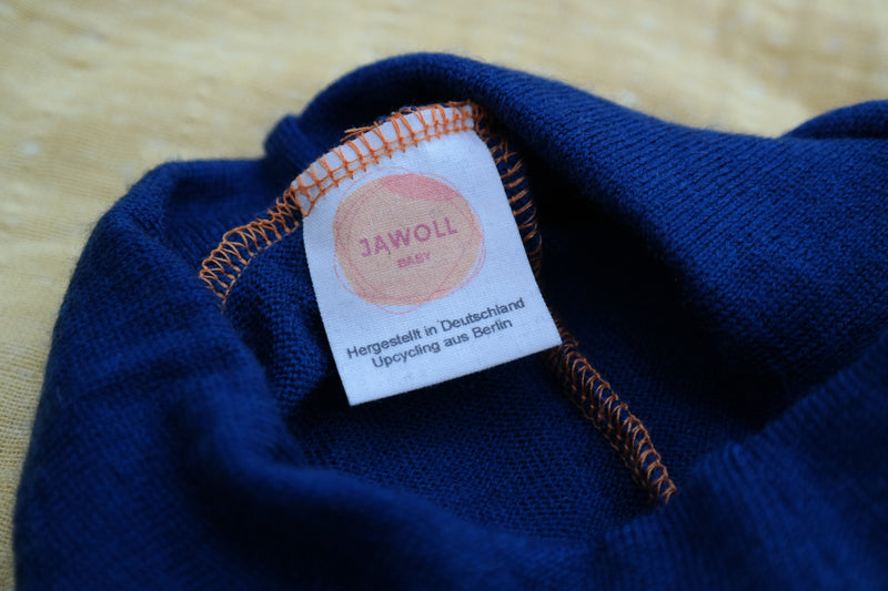 Leggings Kleinkinder 98/104 aus 100% Upcycling Wolle in Kornblumenblau - Jawoll Baby