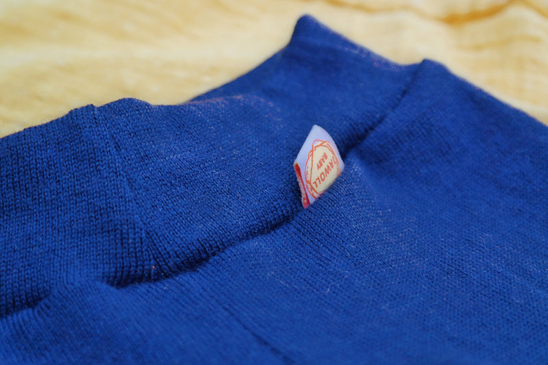 Leggings Kleinkinder 98/104 aus 100% Upcycling Wolle in Kornblumenblau - Jawoll Baby