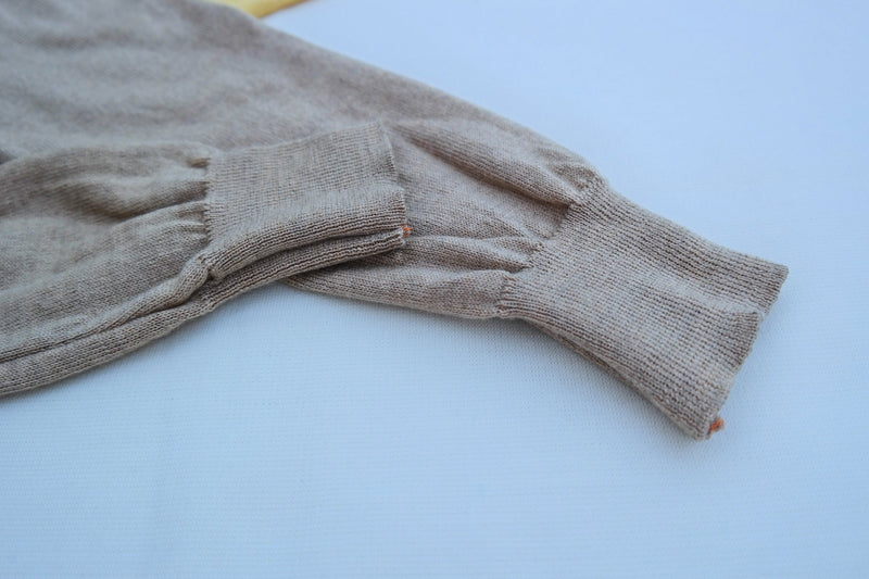 Leggings für Kleinkinder 86/92 aus 100% Upcycling Wolle in Beige