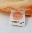 Mitwachs-Hose für Babys 62/68 aus Upcycling Wolle in Pfirsichgelb