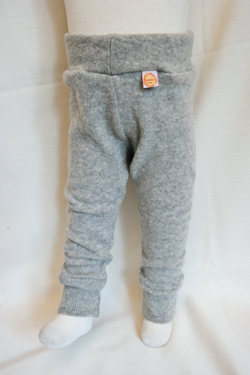 Outdoor pants for babies toddlers 74/80 made of upcycled wool in grey